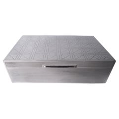 Garrard English Modern Sterling Silver Box, 1947