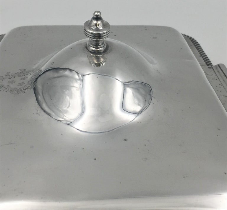 Early 19th Century Garrard English Sterling Silver 1806 Georgian Covered Serving Dish Bowl For Sale