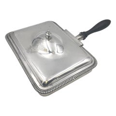 Garrard English Sterling Silver 1806 Georgian Covered Cheese Warmer Dish