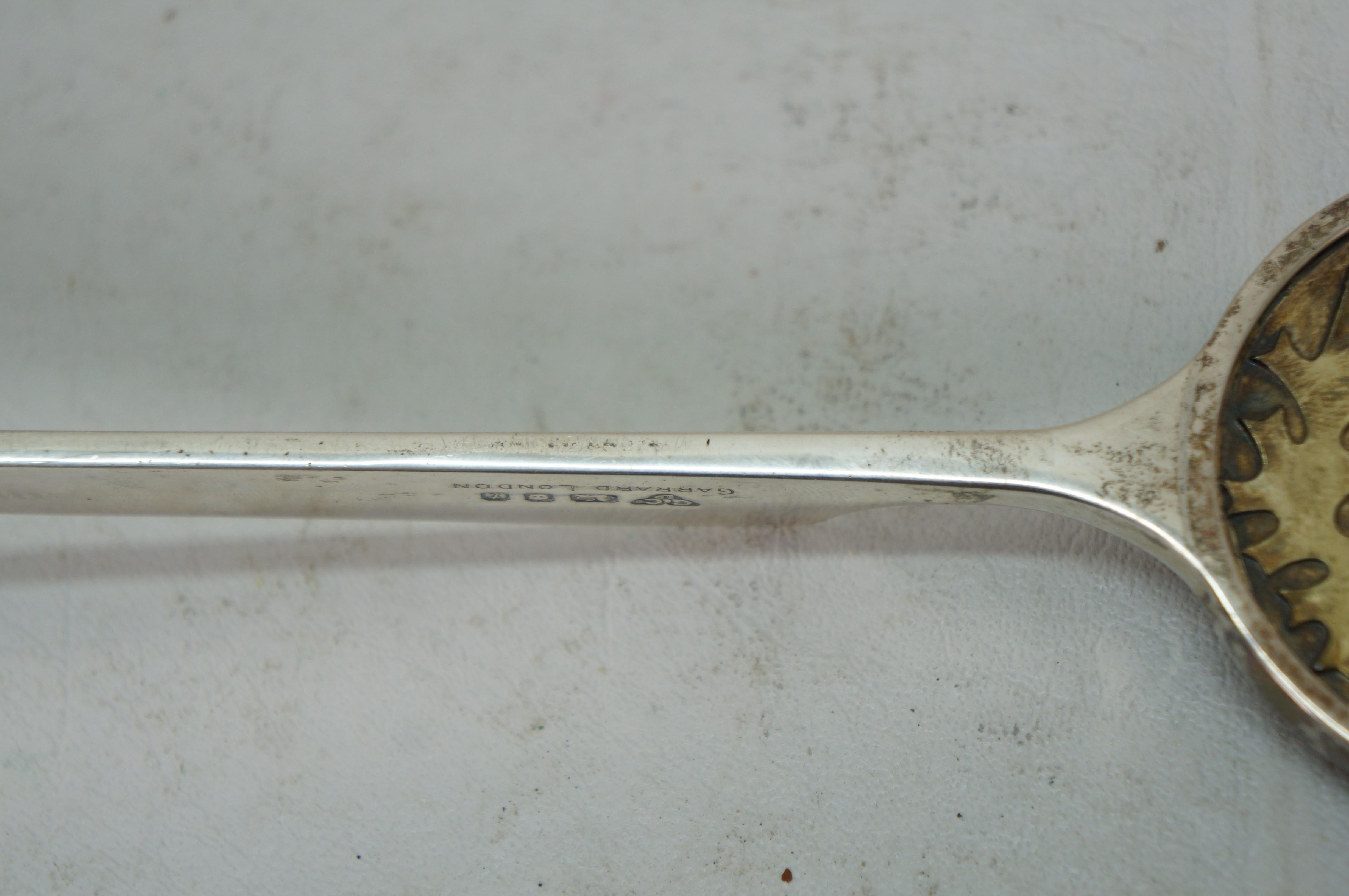Garrard London Winston Churchill Sterling Silver Coin Letter Opener Paper Knife For Sale 8