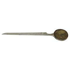 Couteau à papier Winston Churchill en argent Sterling Coin Letter Opener