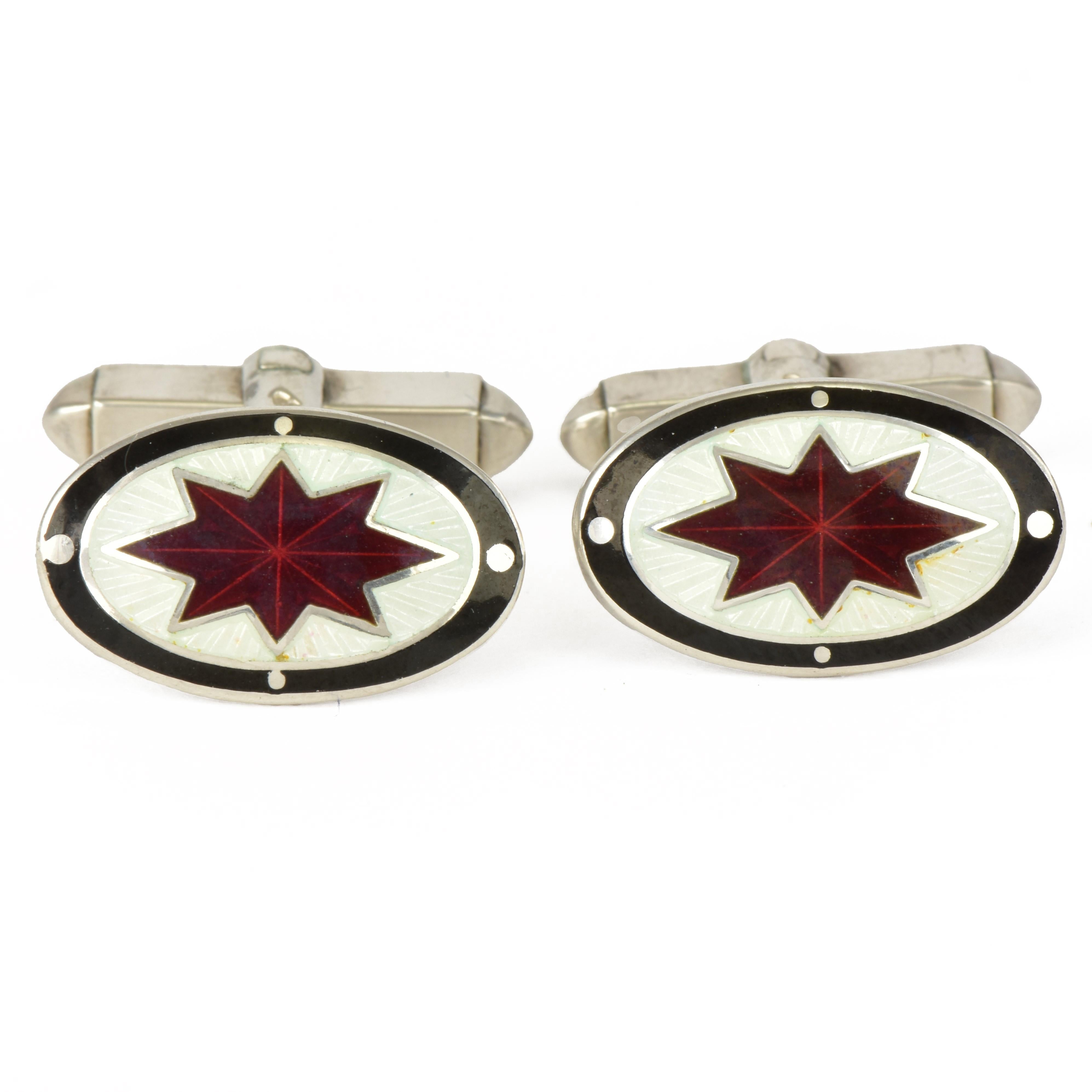 Women's or Men's Garrard Monday To Friday Cuff Links For Sale