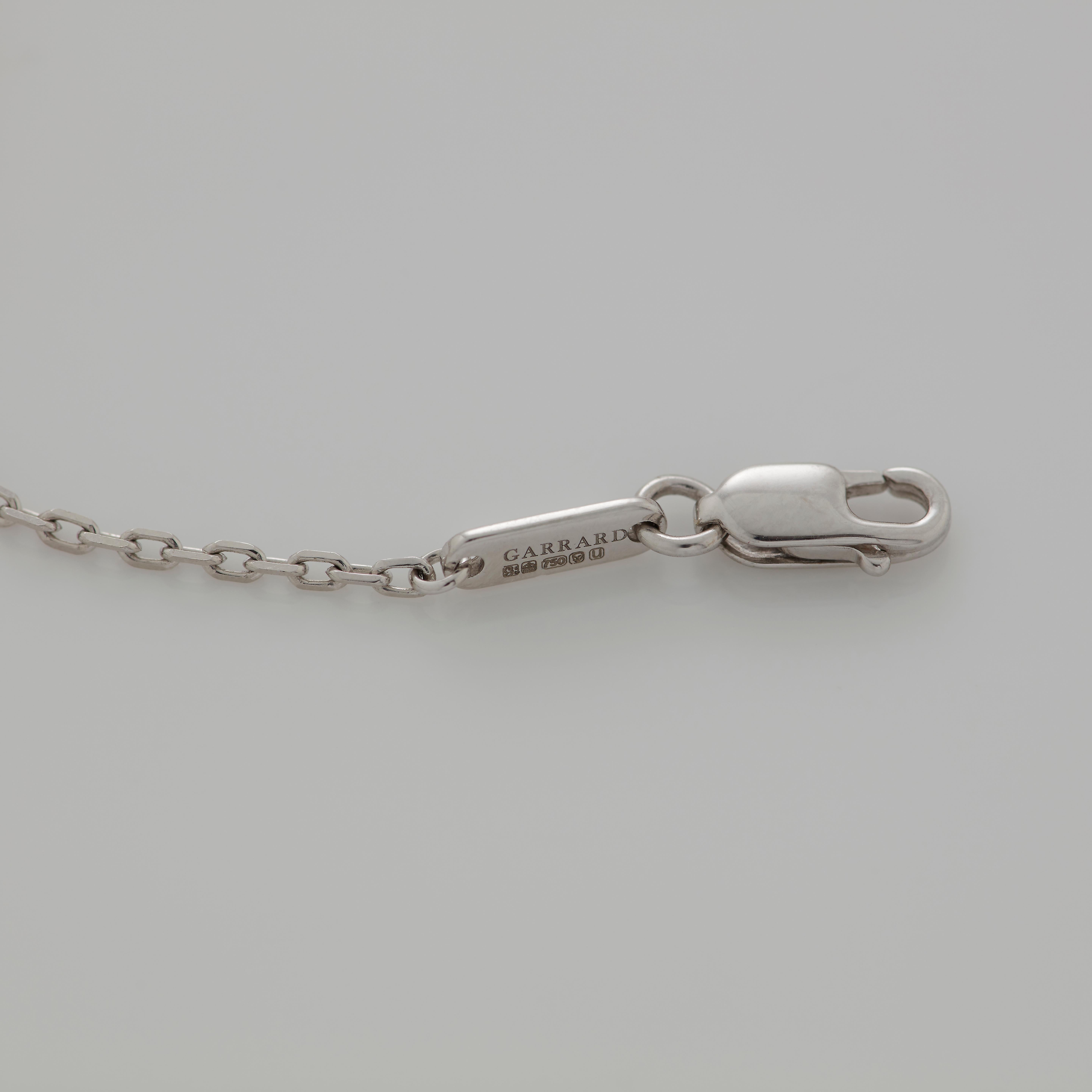 Garrard 'Muse' Signature Serpent White Diamond & Purple Sapphire Necklace In New Condition For Sale In London, London