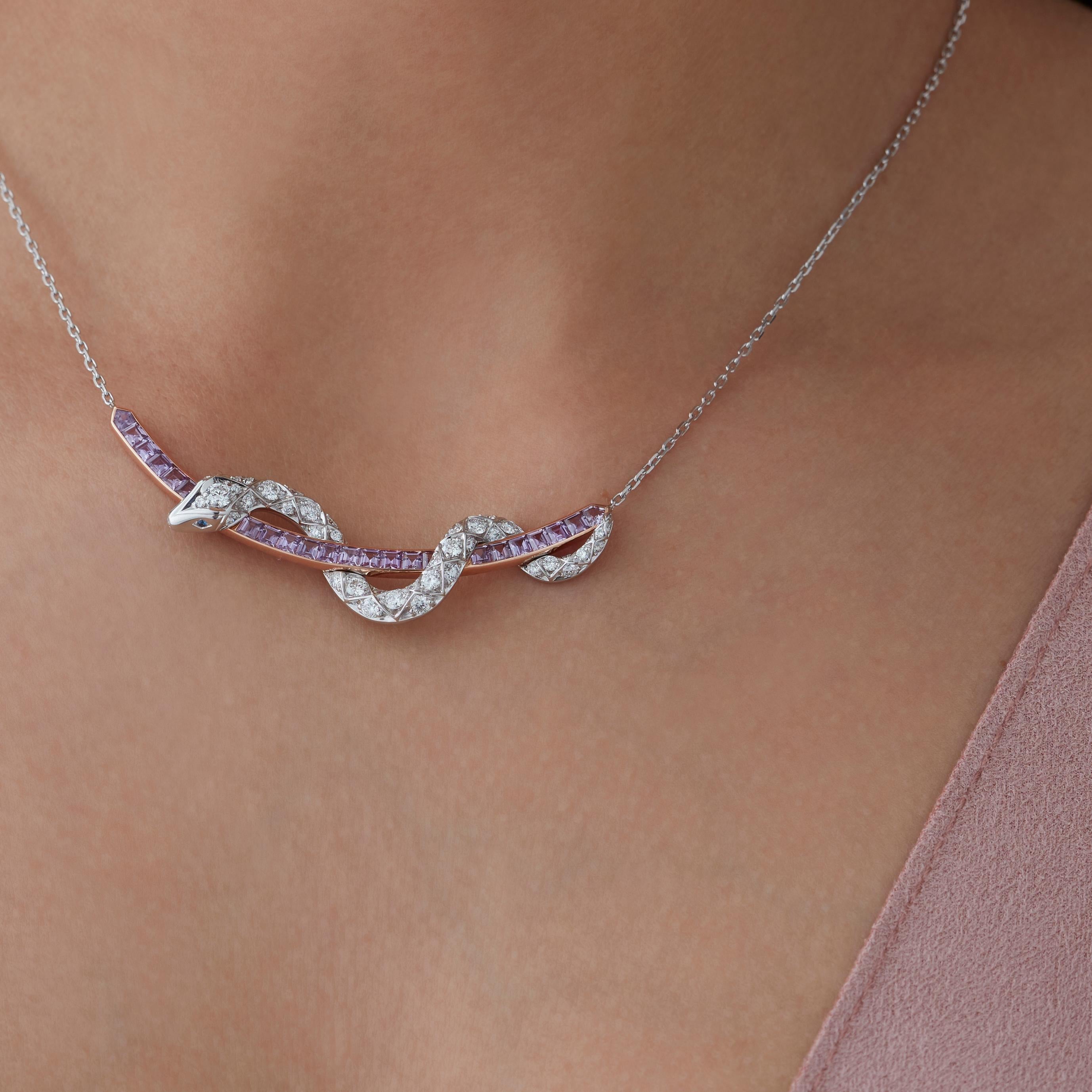 purple sapphire necklaces