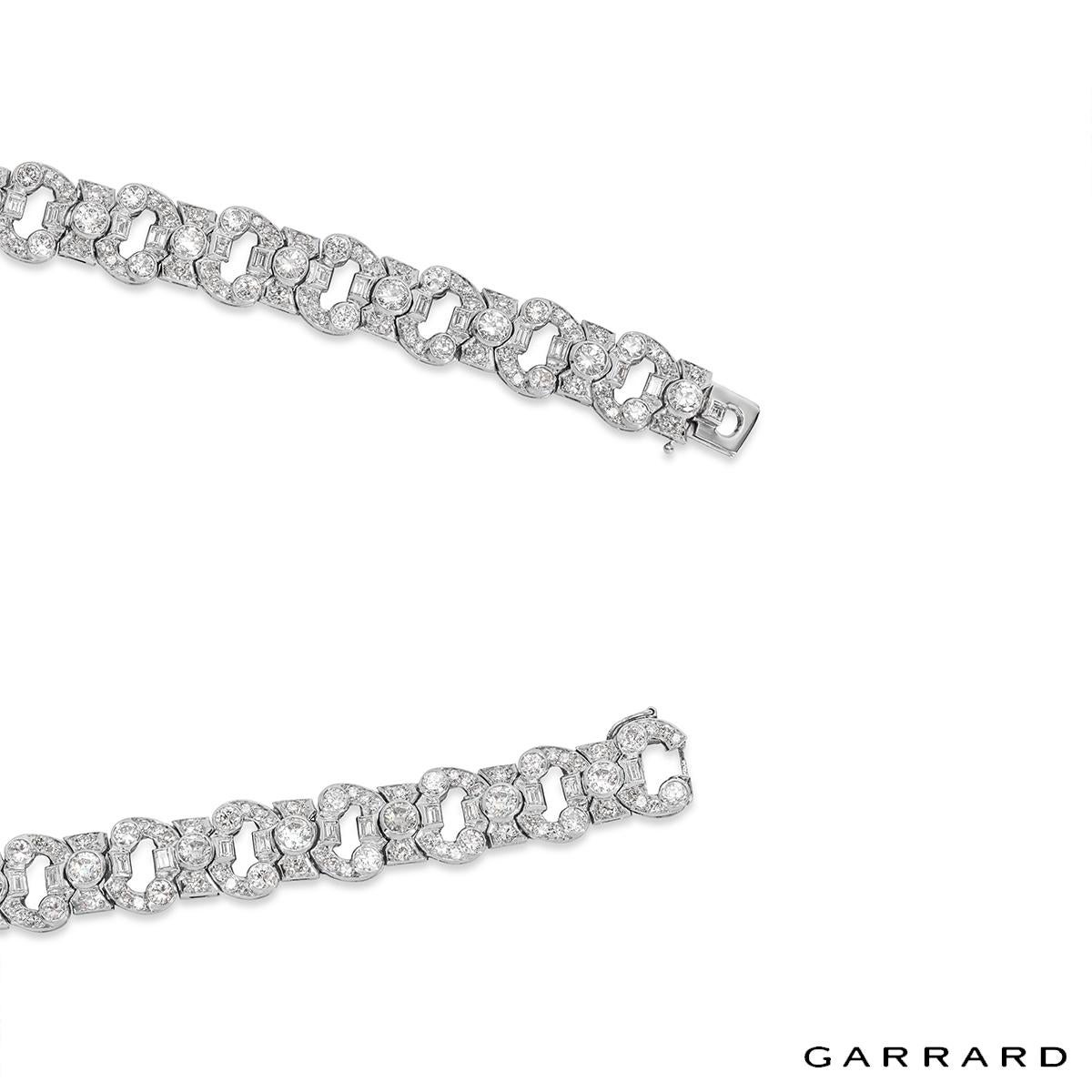 Women's Garrard Platinum Diamond Bracelet 9.20ct E/F Colour