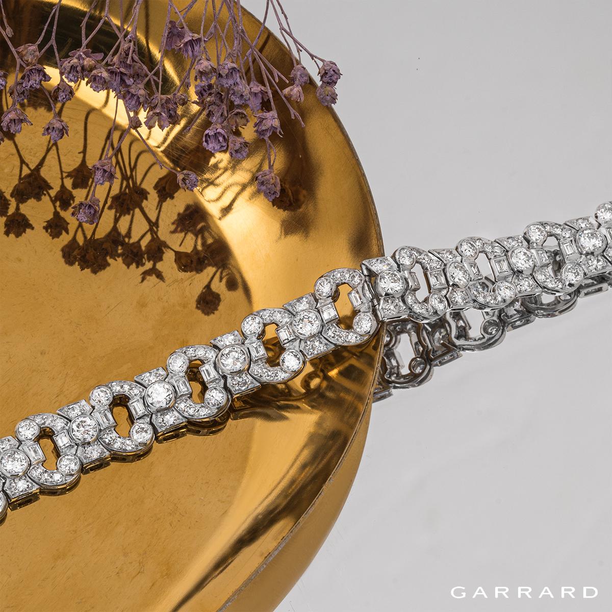 Garrard Platinum Diamond Bracelet 9.20ct E/F Colour 2