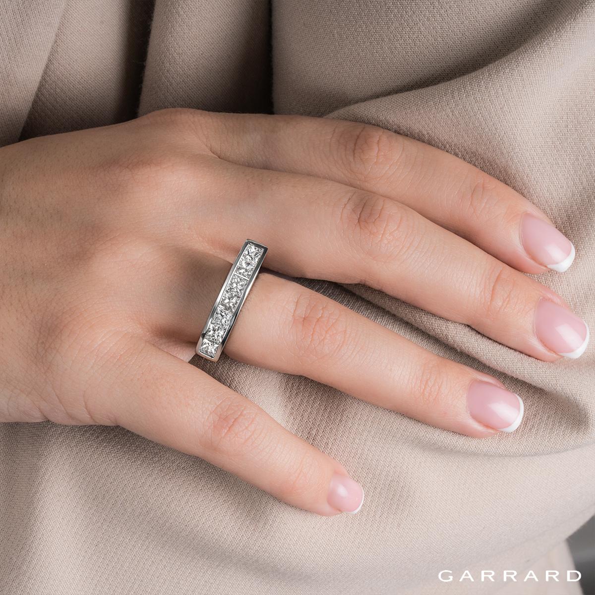 Women's Garrard Platinum Diamond Dress Ring 1.4 Carats For Sale