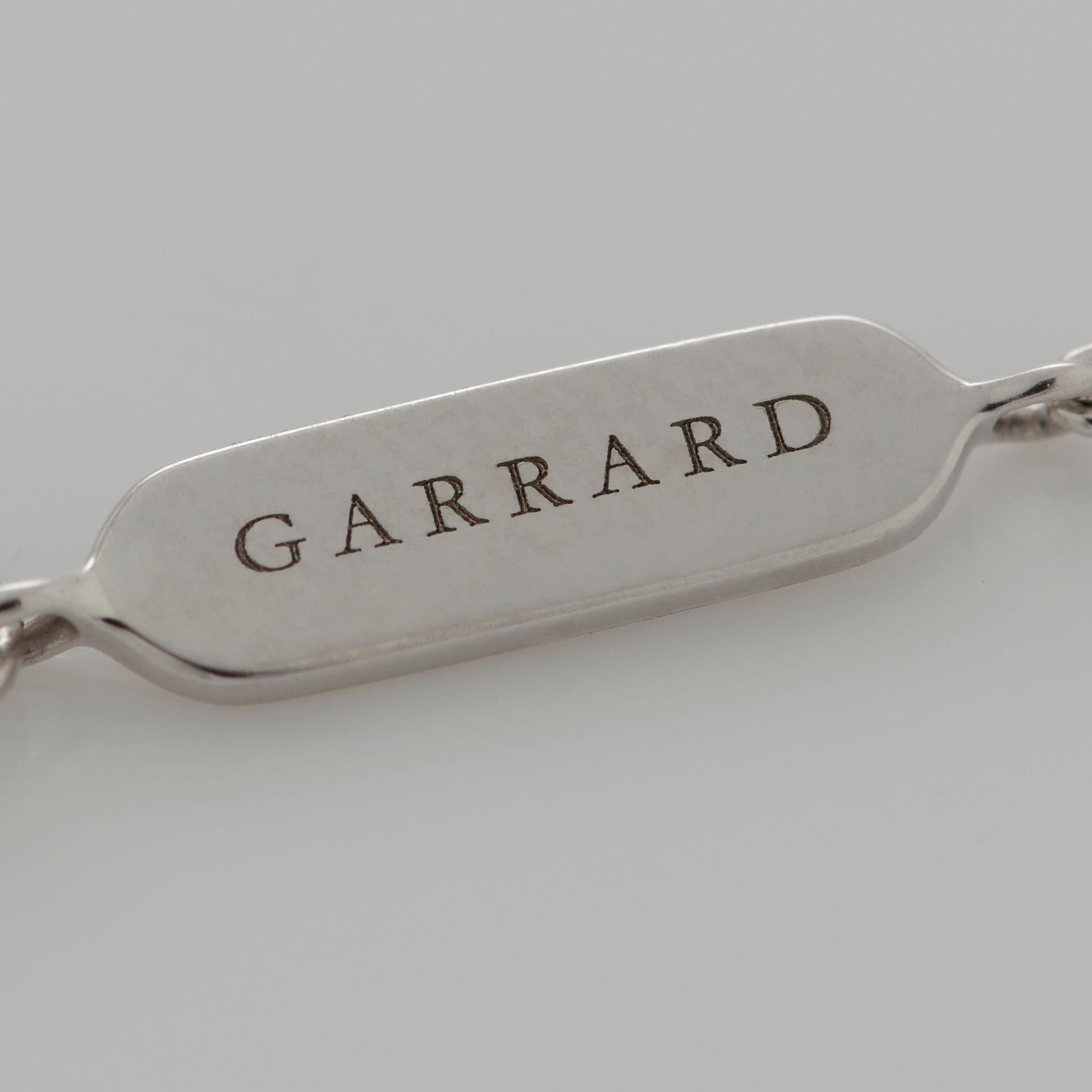 Garrard 'Regal Cascade' 18 Karat White Gold White Diamond and Ruby Pendant For Sale 4
