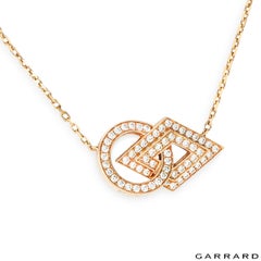 Garrard Rose Gold Albemarle Diamond Pendant 2014376