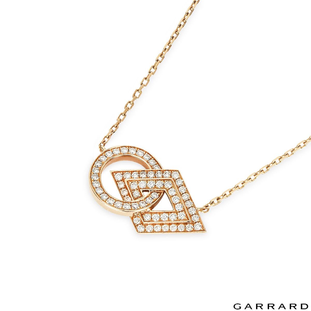 Garrard Pendentif Albemarle en or rose et diamants 2014376 Pour femmes en vente