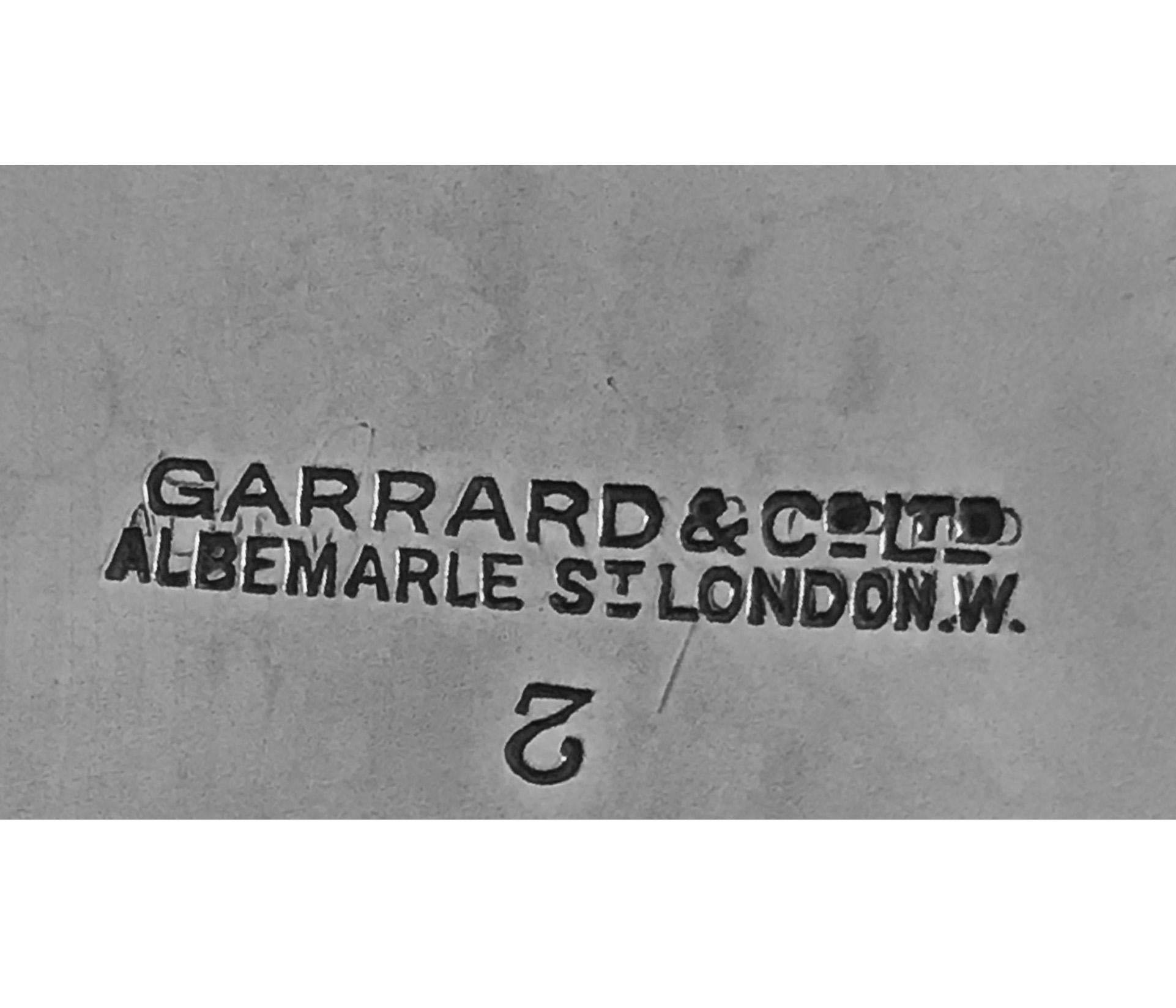 20th Century Garrard Silver Brandy Saucepan and Stand, London, 1916