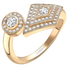 Garrard 'TwentyFour' 18 Karat Yellow Gold White Diamond Ring