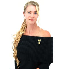 Garrard Vintage Seventies Modernist Cat Brooch