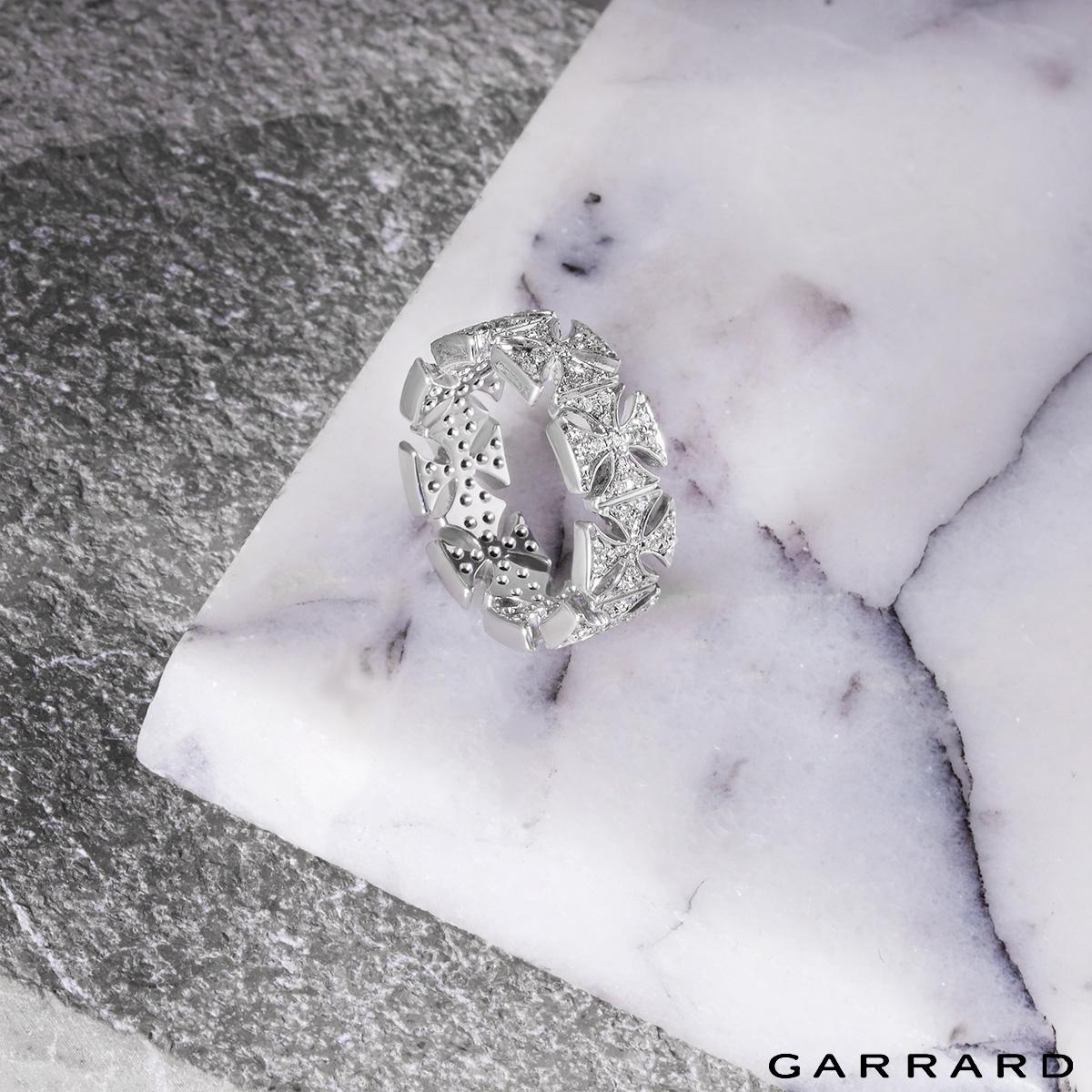 Garrard White Gold Diamond Cross Full Eternity Ring 1