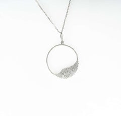Garrard White Gold Wings Classic Diamond Necklace