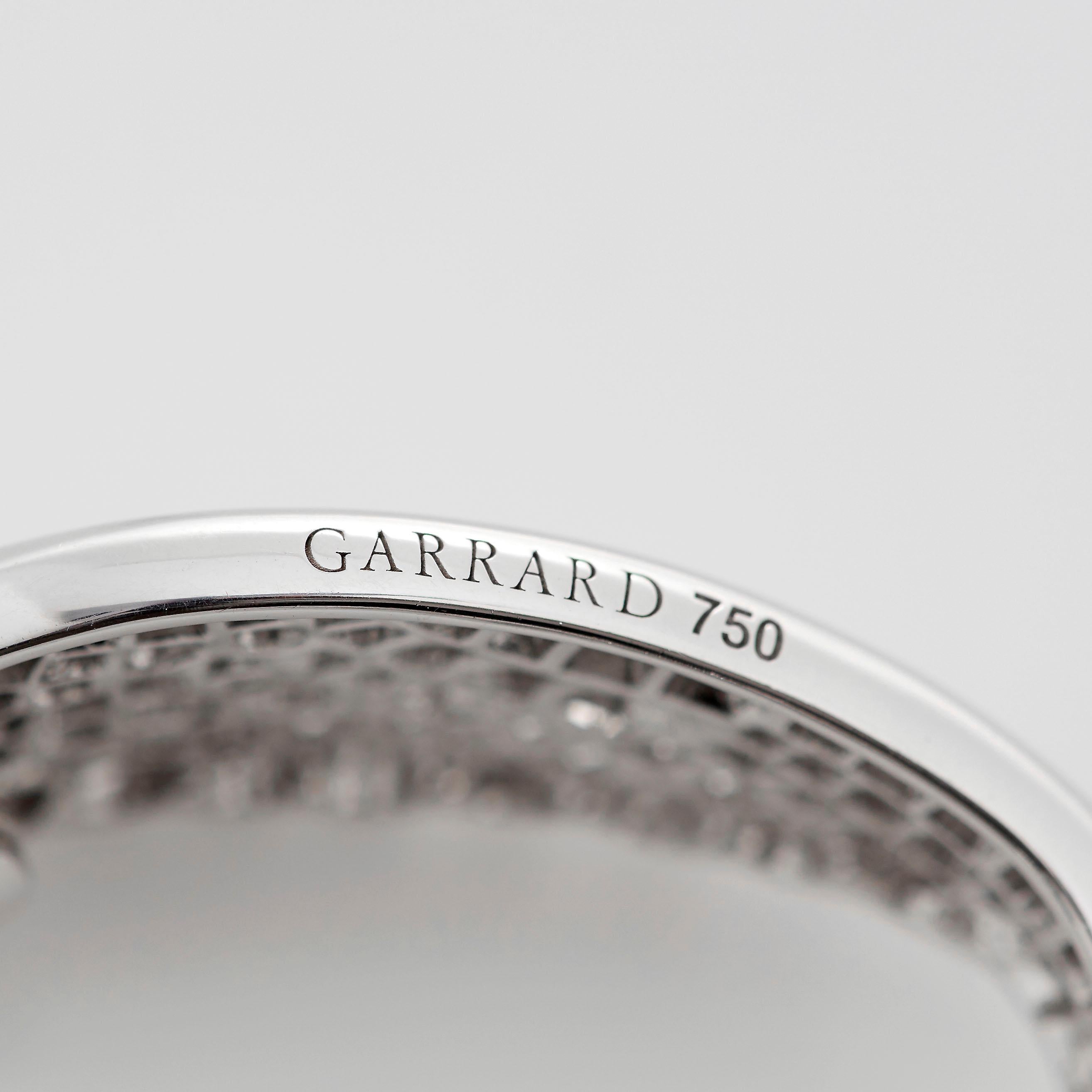 Garrard 'Wings Classic' 18 Karat White Gold White Diamond Wrap Earrings 5