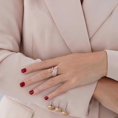 Garrard 'Wings Embrace' 18 Karat Rose Gold and White Diamond Wrapped Wing