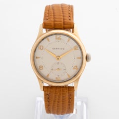 Garrard Wristwatch featuring Dennison Aquatite 9K Yellow Gold Case, Papers, 1962
