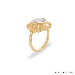 Bague de fiançailles solitaire en or jaune Garrard en forme de cœur avec diamants 2,68 carats