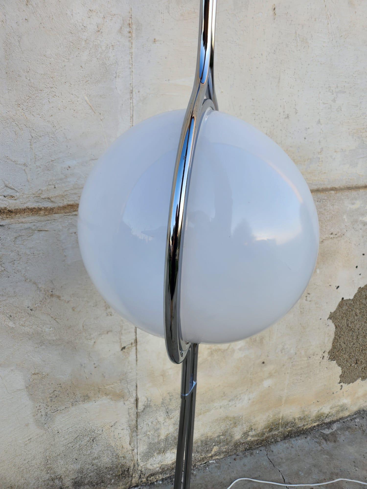 Lámpara de pie francesa Garrault-Delord Era espacial en venta
