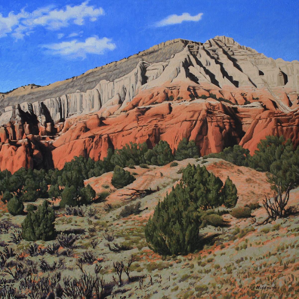 Garrett Middaugh Kodachrome Basin I, Landscape Oil Painting, Realism