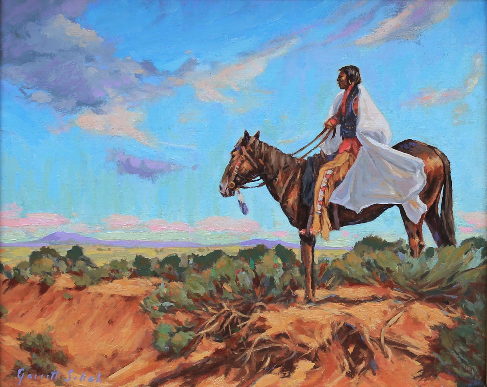 Taos Winde (Realismus), Painting, von Garrett Schuh