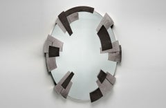Garrido Cuspid Oval Mirror in Anthracite Nickel Finish