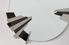 Miroir Garrido Lunar en finition nickel anthracite