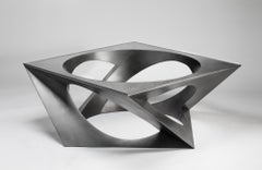 Garrido Tubular Coffee Table in Pale Bronze Finish