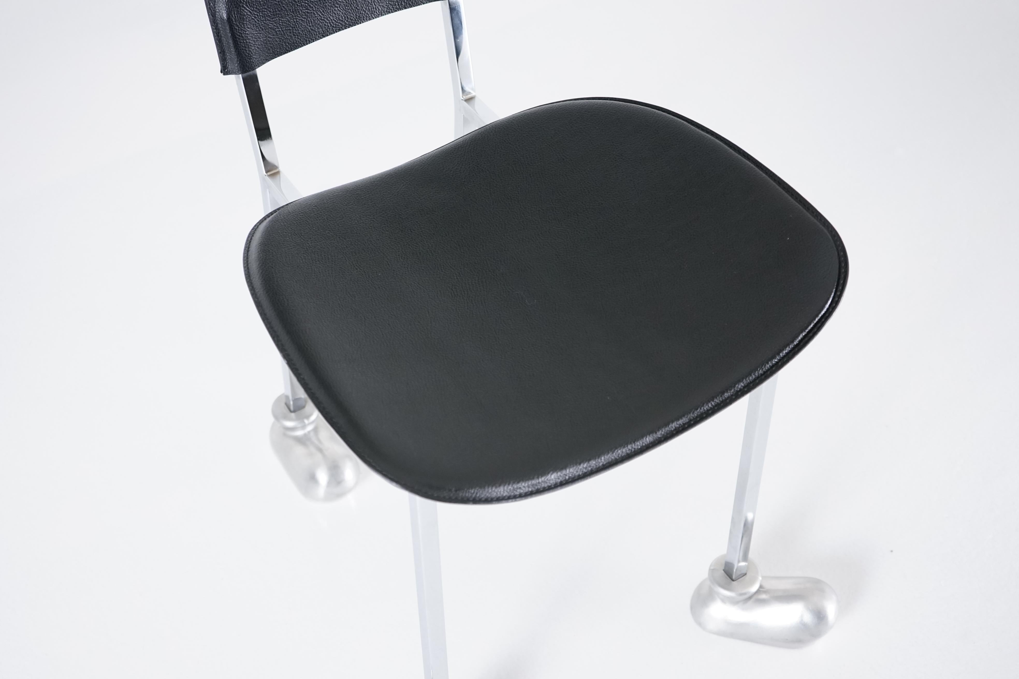 Acciaio Sedia Garriris Vintage di Javier Mariscal per Akaba in vendita