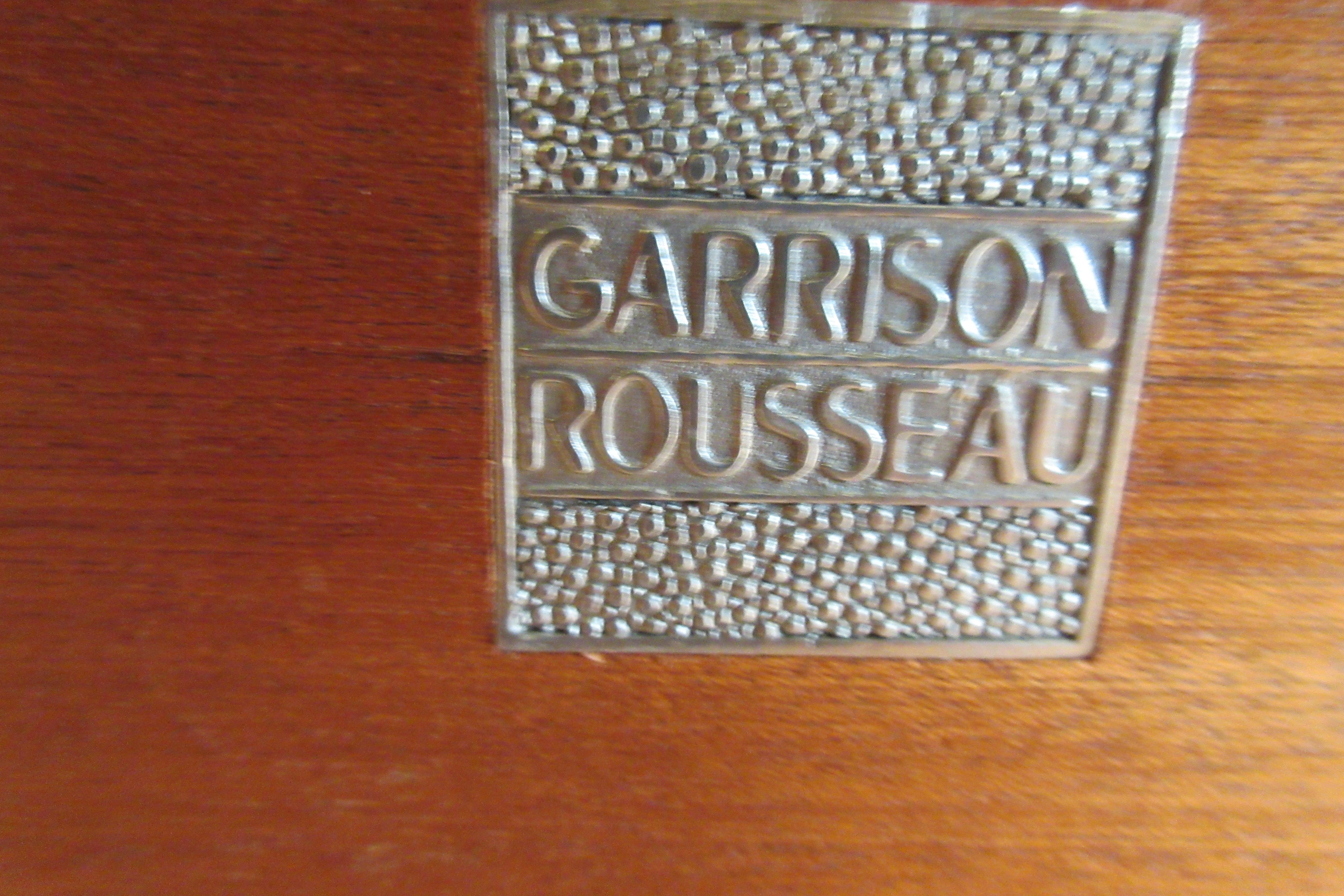 Garrison Rousseau Custom Shagreen and Parchmont Side Table For Sale 12