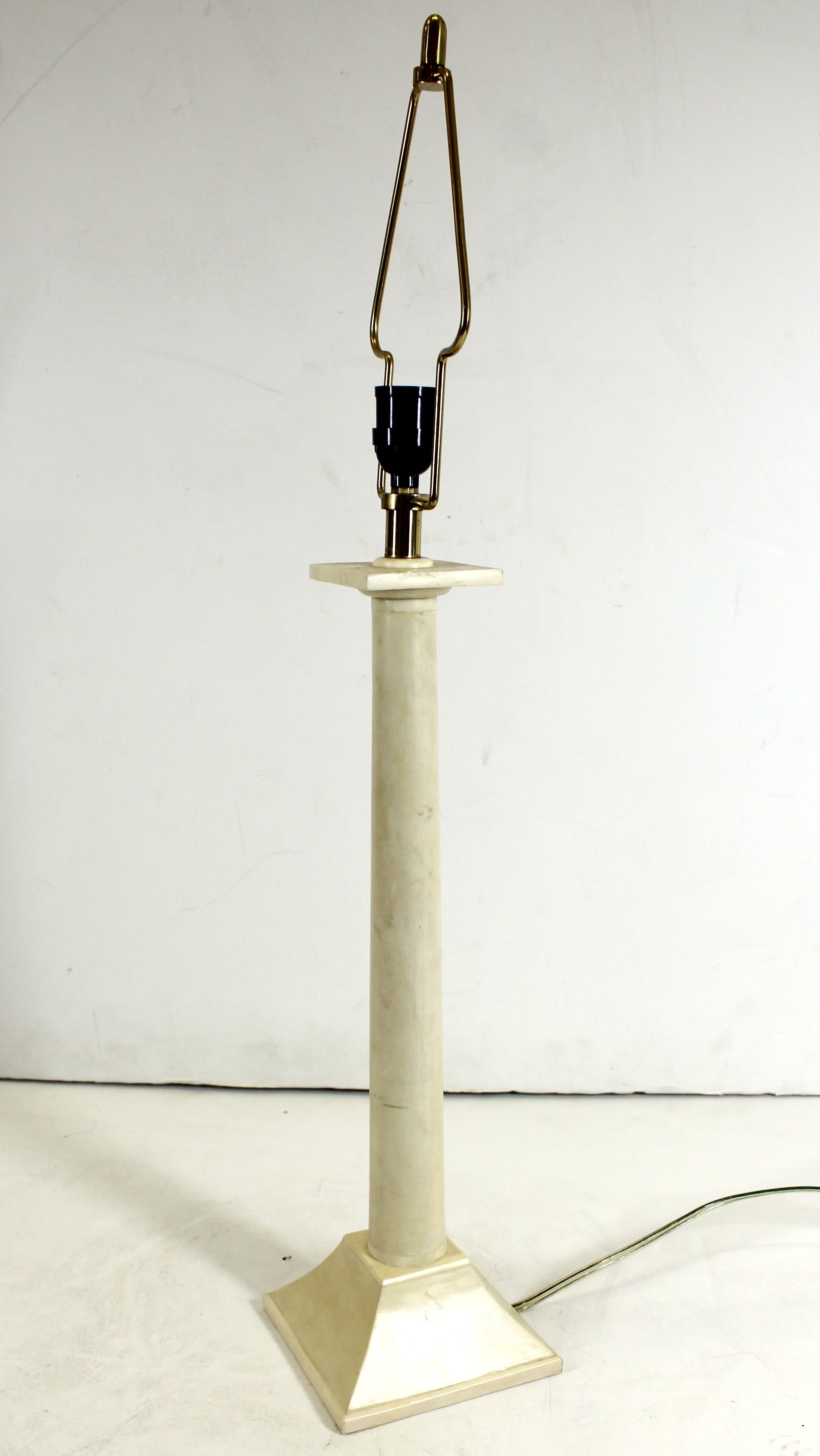 20th Century Garrison Rousseau Modern Parchment Table Lamp For Sale
