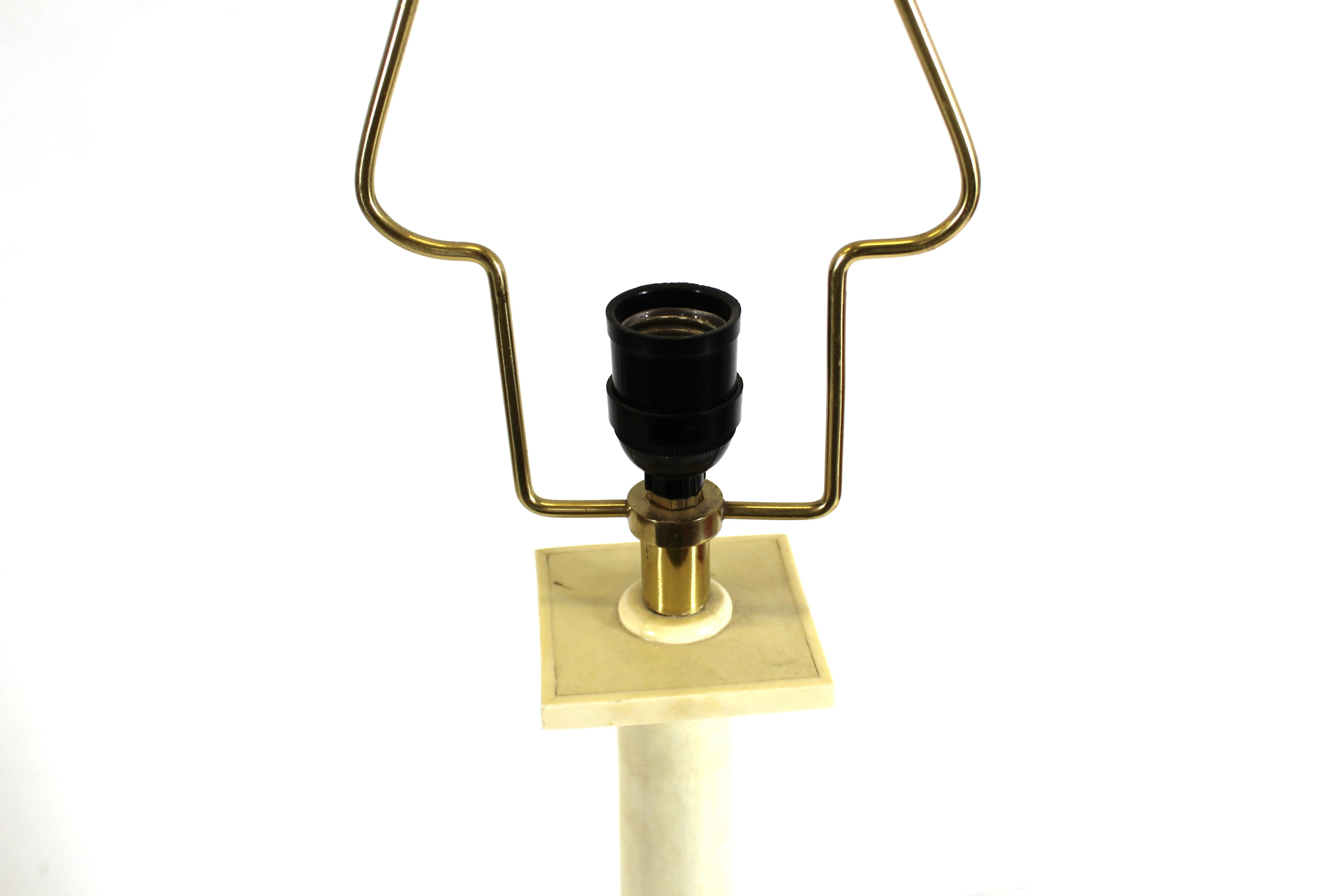 Garrison Rousseau Modern Parchment Table Lamp For Sale 1