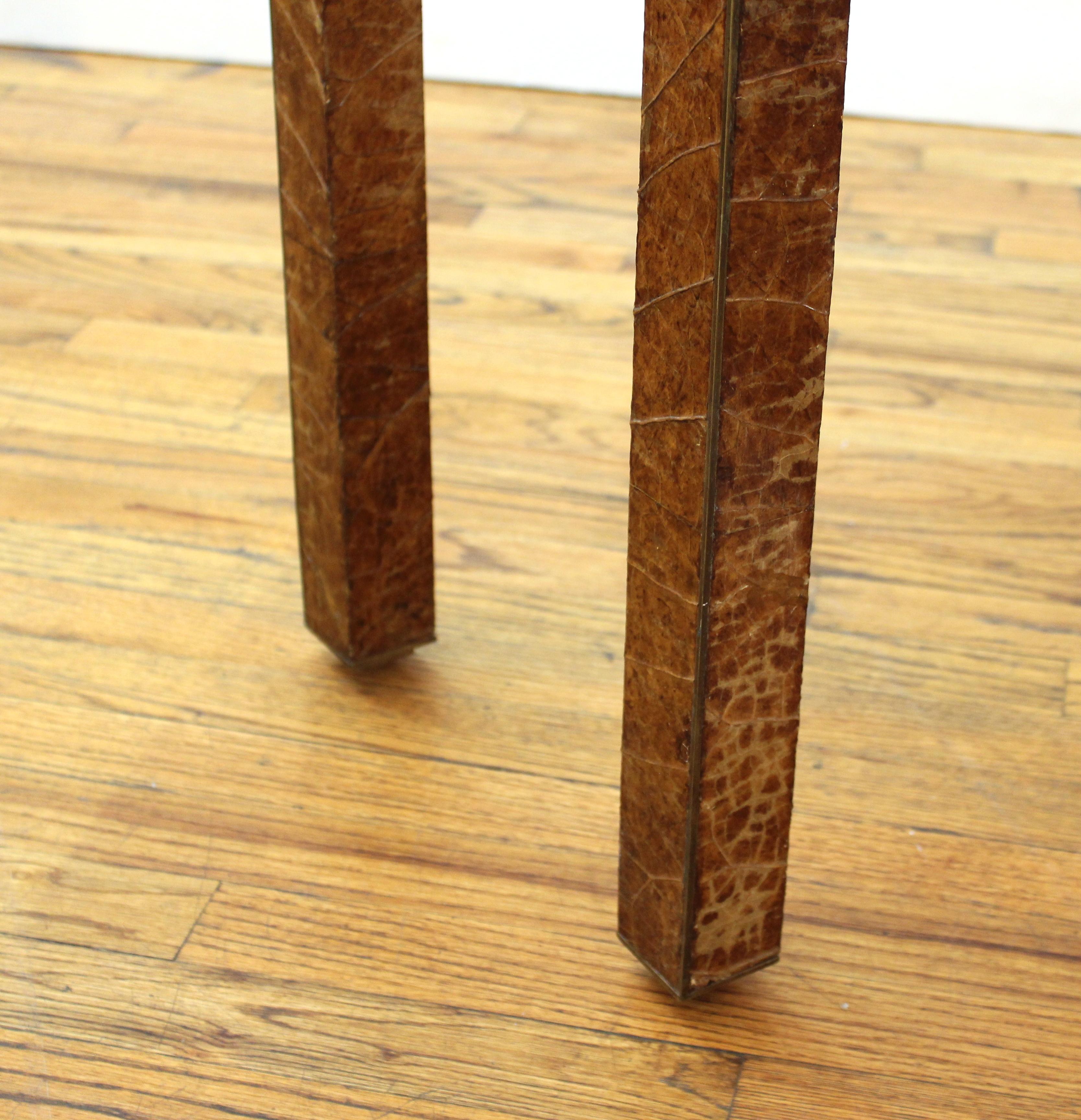 Garrison Rousseau Modern Tobacco Leaves Console Table 1