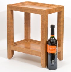 Garrison Rousseau Snake Skin Side Table or Telephone Table