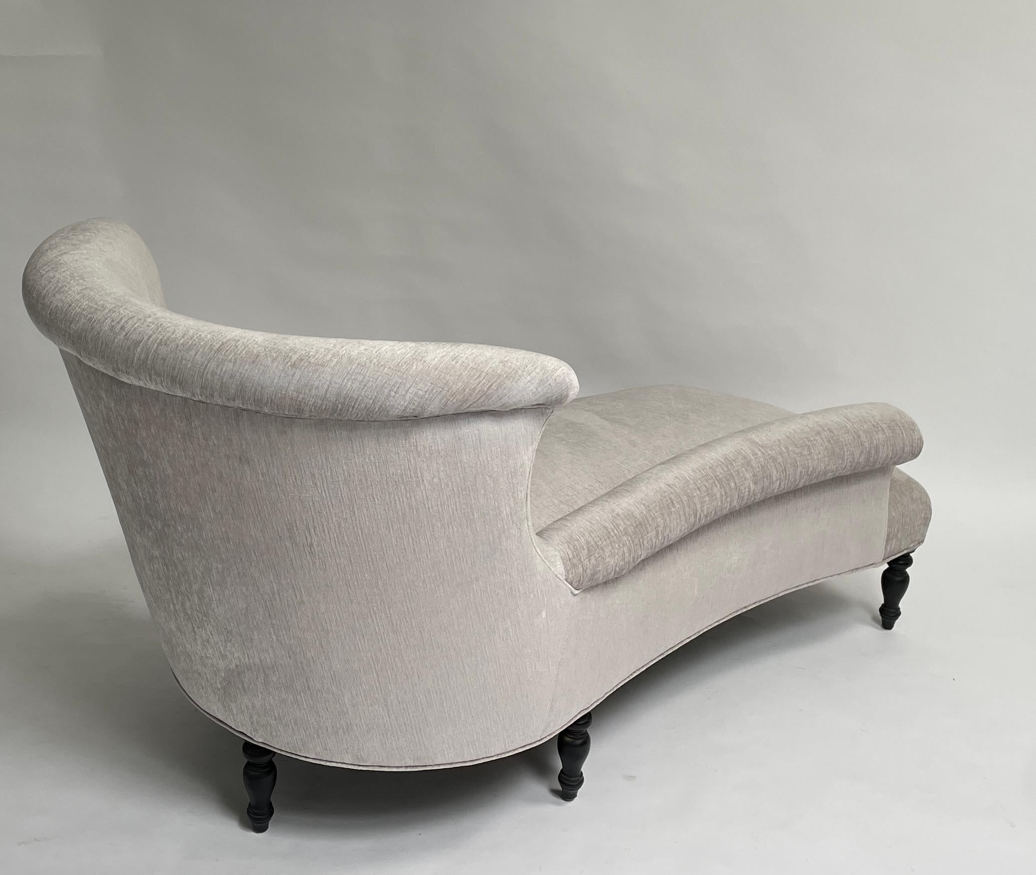 Garronne Chaise Lounge by Bourgeois Boheme Atelier, Silver For Sale 3