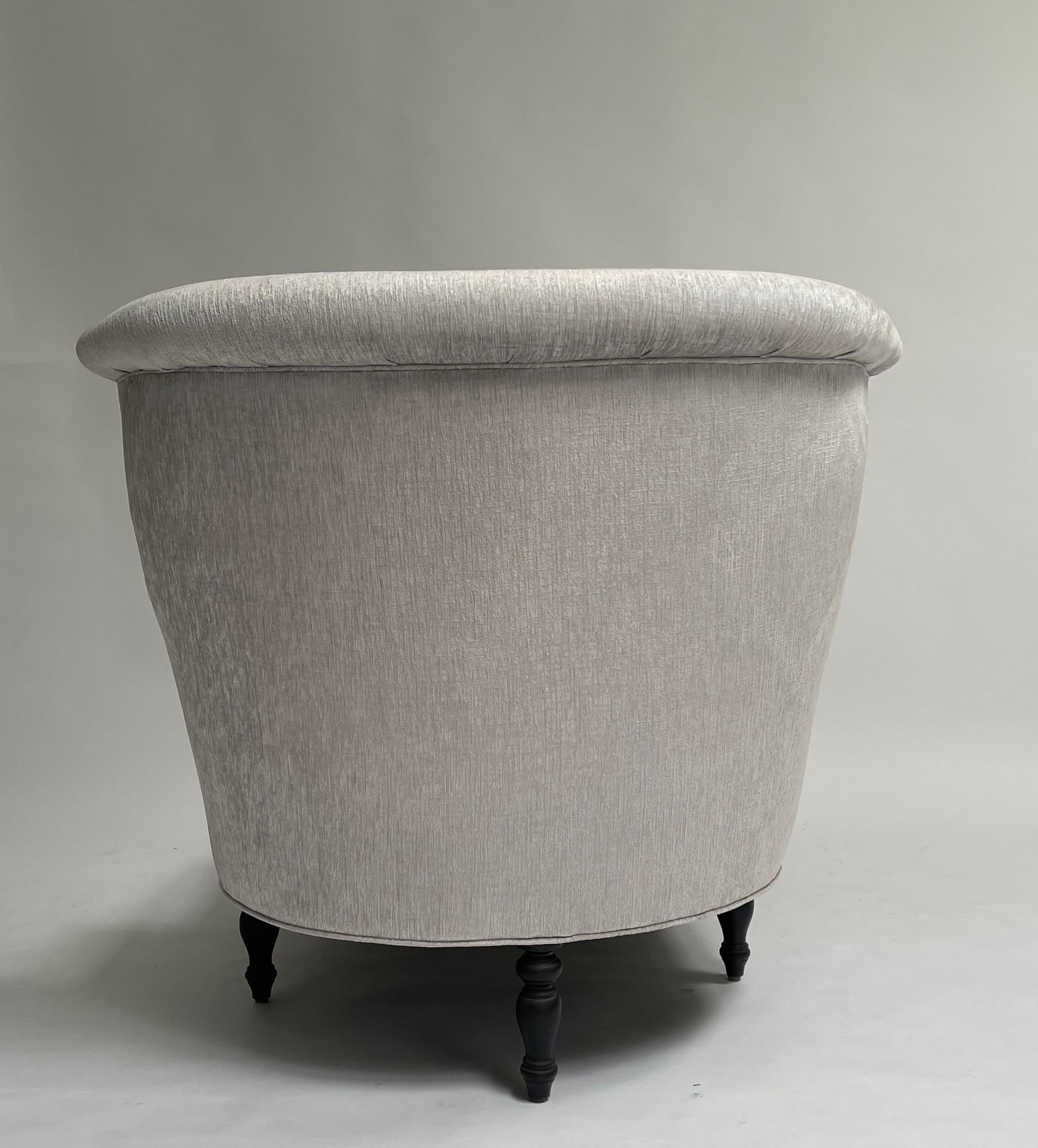 Garronne Chaise Lounge by Bourgeois Boheme Atelier, Silver For Sale 1