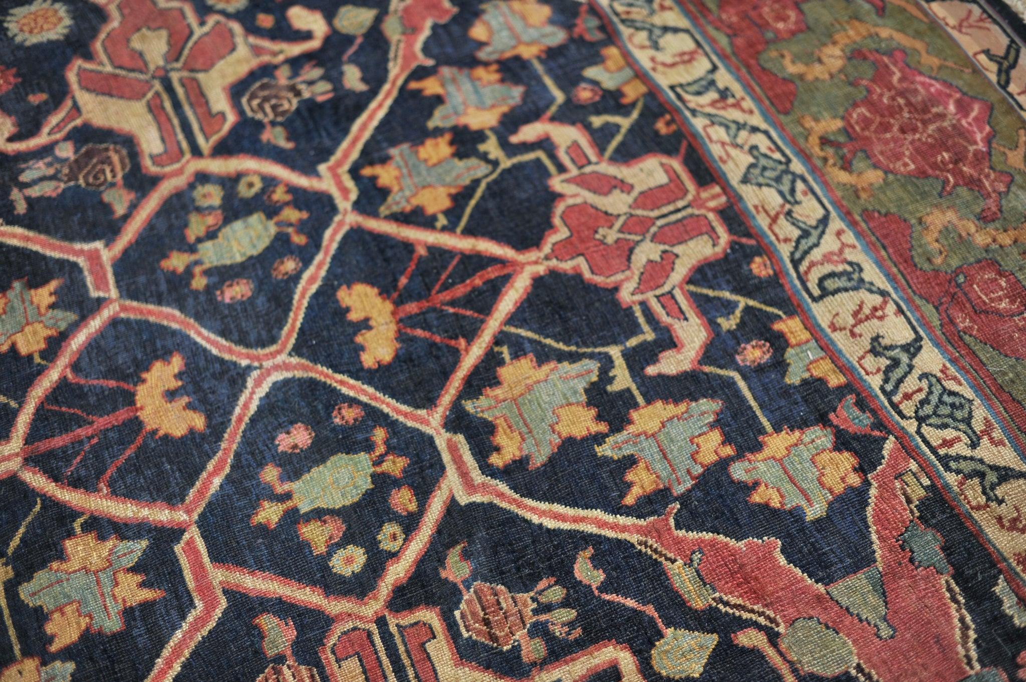 Garrus Bidjar Rare Palatial & Over-sized Masterful Art Rug, Early 1900's For Sale 5