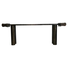 Garry Knox Bennett Steel 'Black Freighter' Console Table, 1990