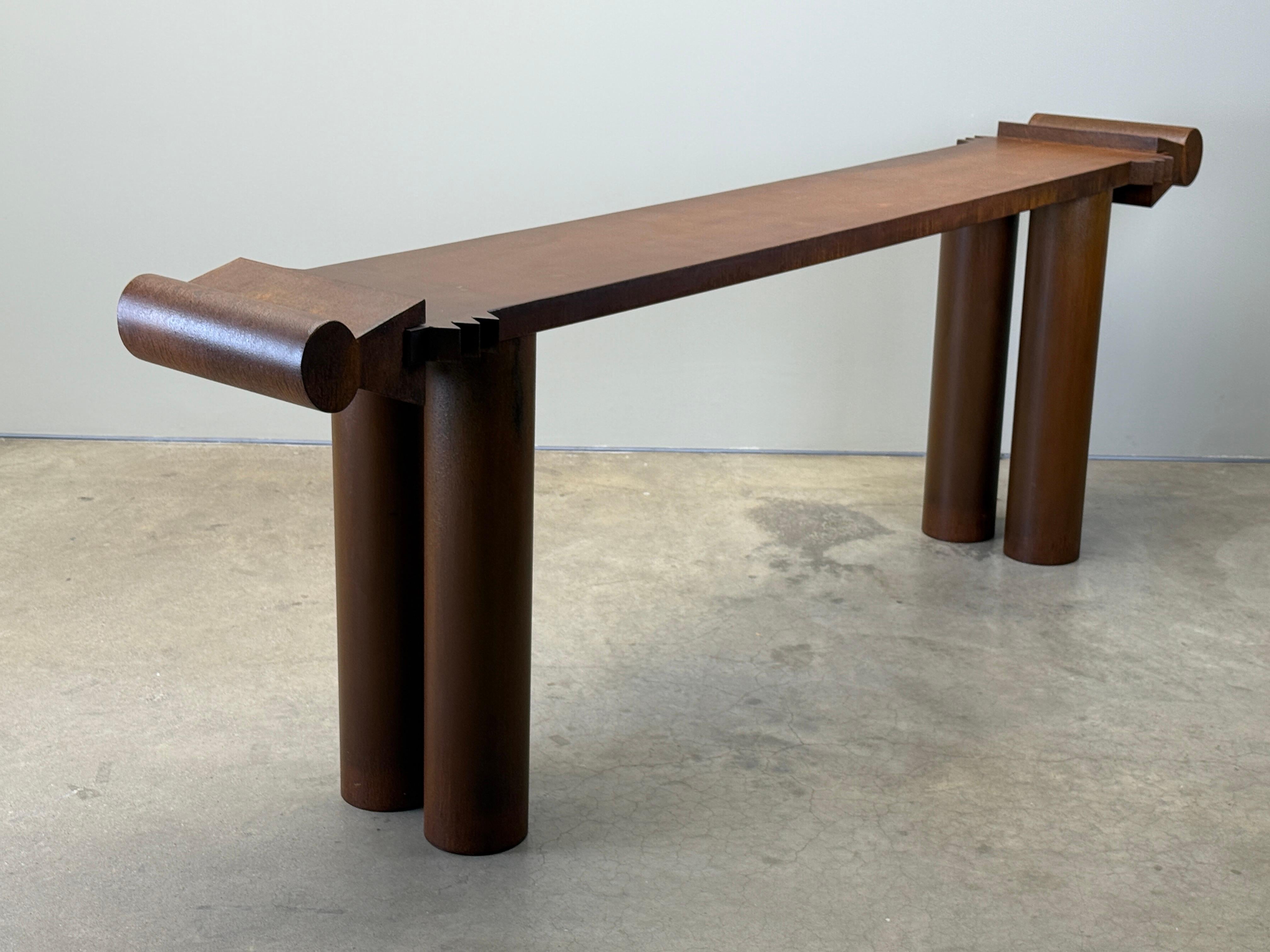 Garry Knox Bennett Steel Console Table, 2007 For Sale 9