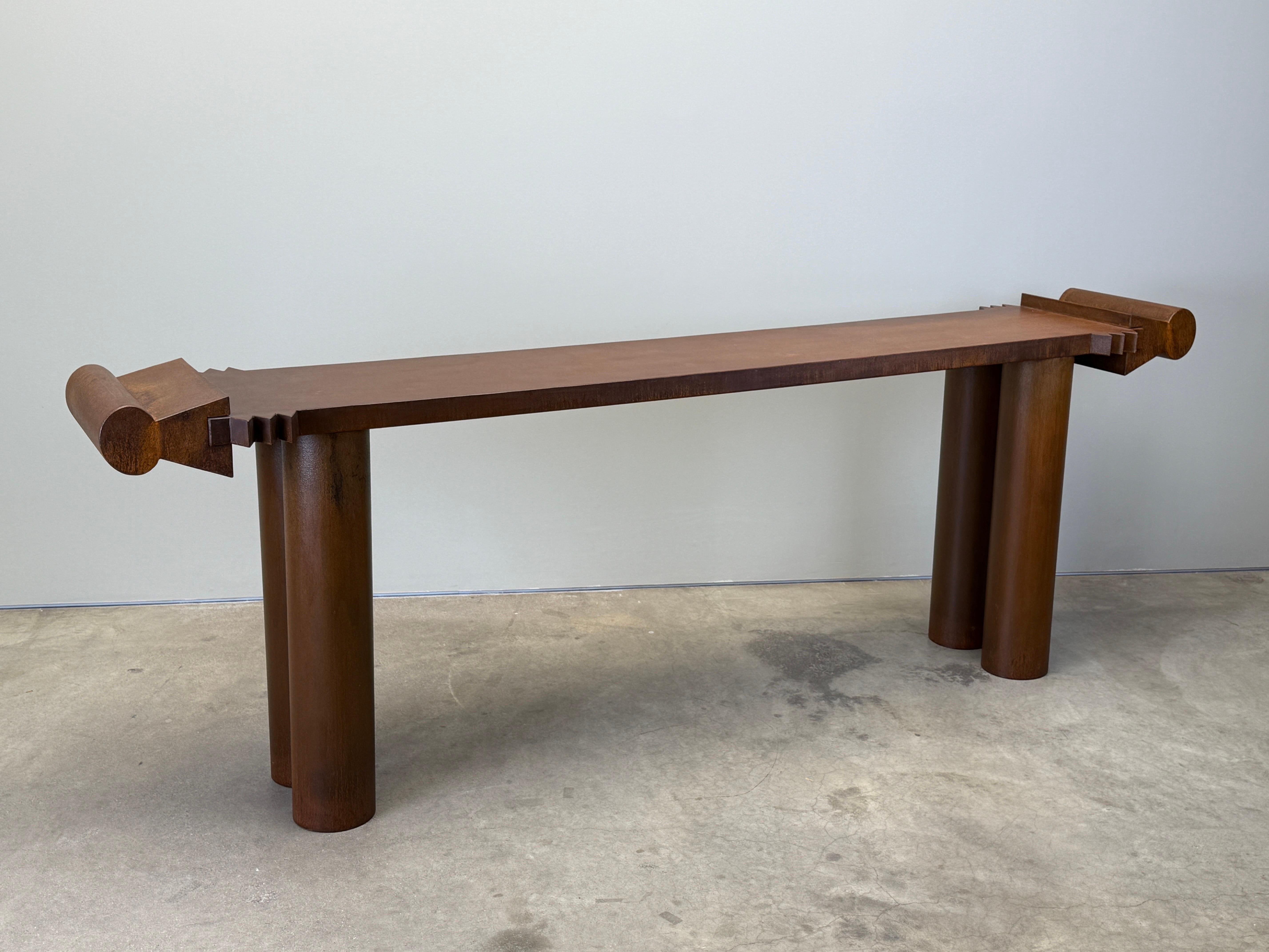 Garry Knox Bennett Steel Console Table, 2007 For Sale 10