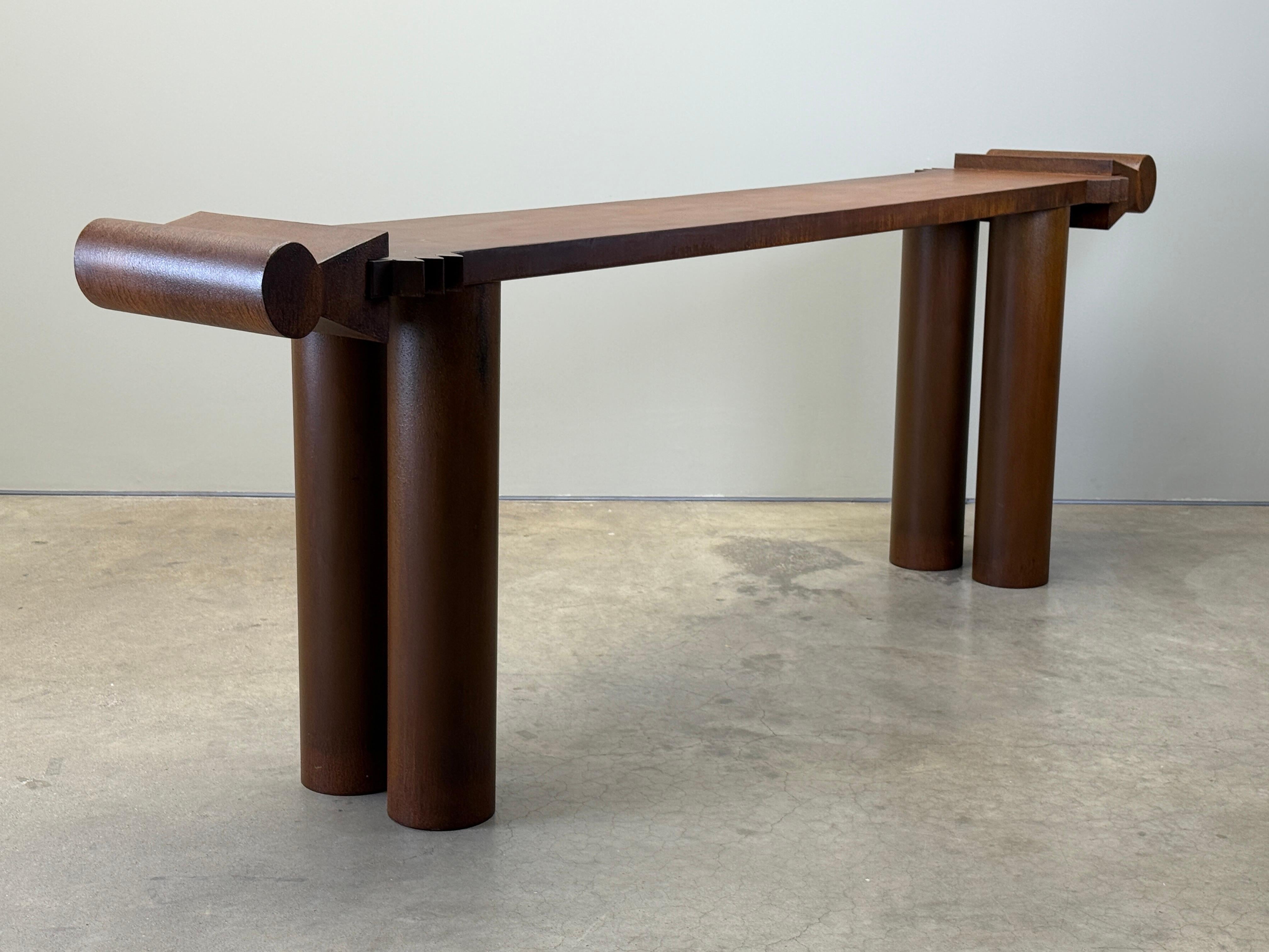 Garry Knox Bennett Steel Console Table, 2007 For Sale 11