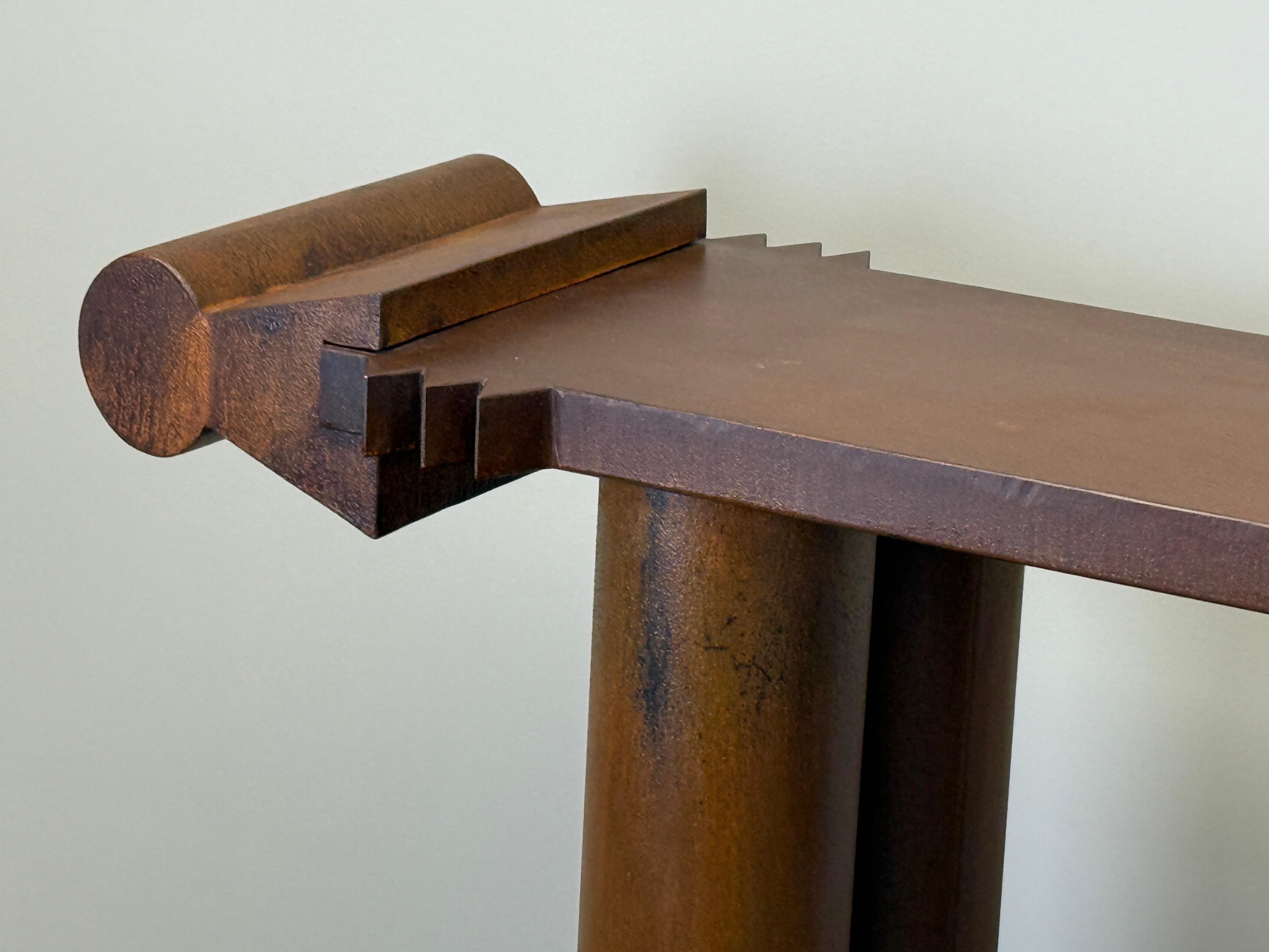 Garry Knox Bennett Steel Console Table, 2007 For Sale 2