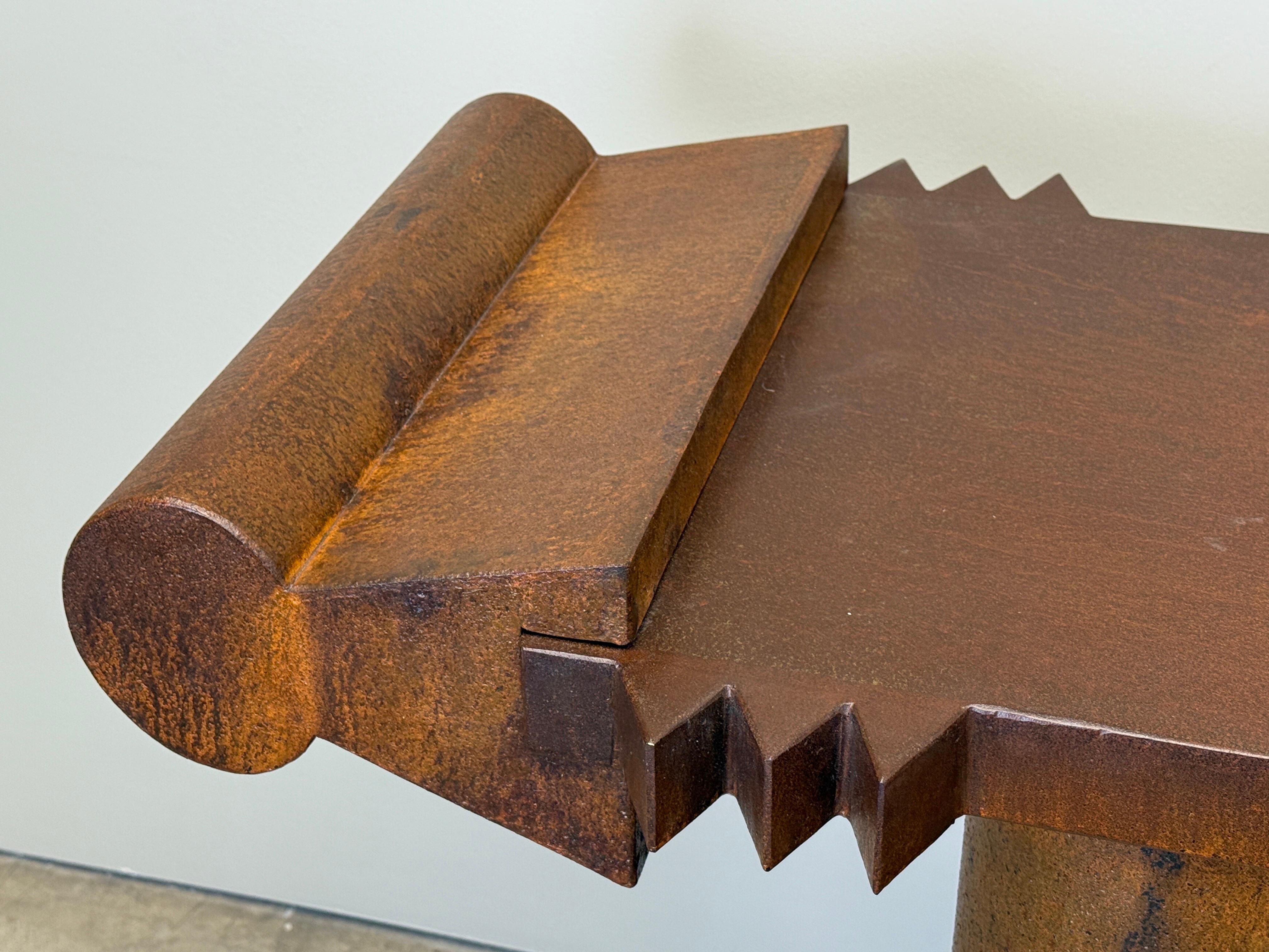 Garry Knox Bennett Steel Console Table, 2007 For Sale 4