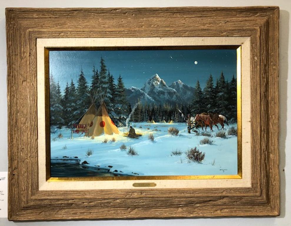 Teton-Schnee – Painting von Garry Metz