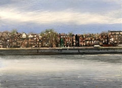 Chelsea Embankment I original City Landscape miniature painting