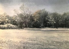 January Study original landscape miniature painting