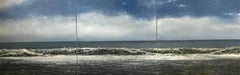 Weekend by the Sea original triptych painting