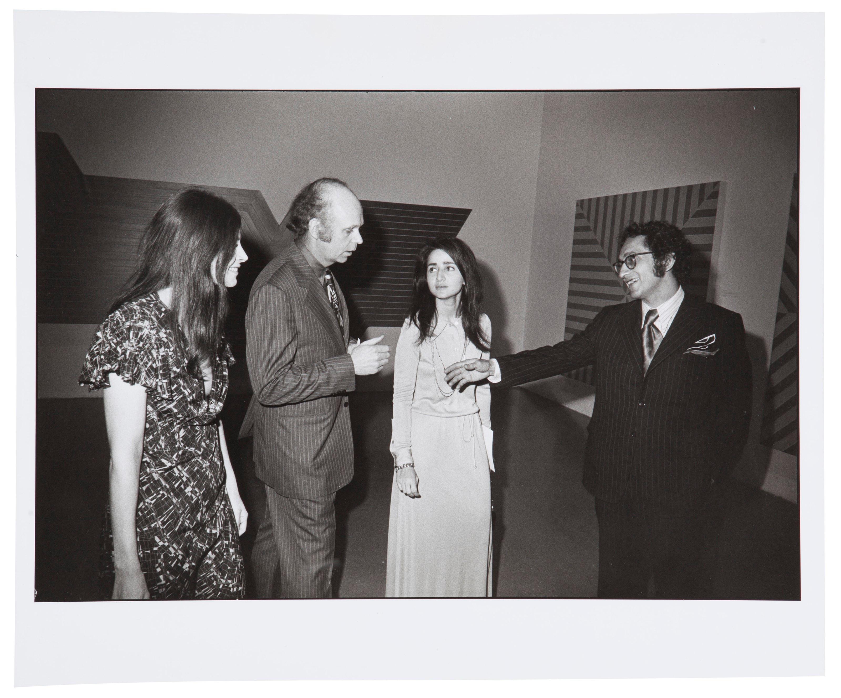 Garry Winogrand Black and White Photograph - Opening, Frank Stella Exhibition, The Museum of Modern Art, New York, 1970