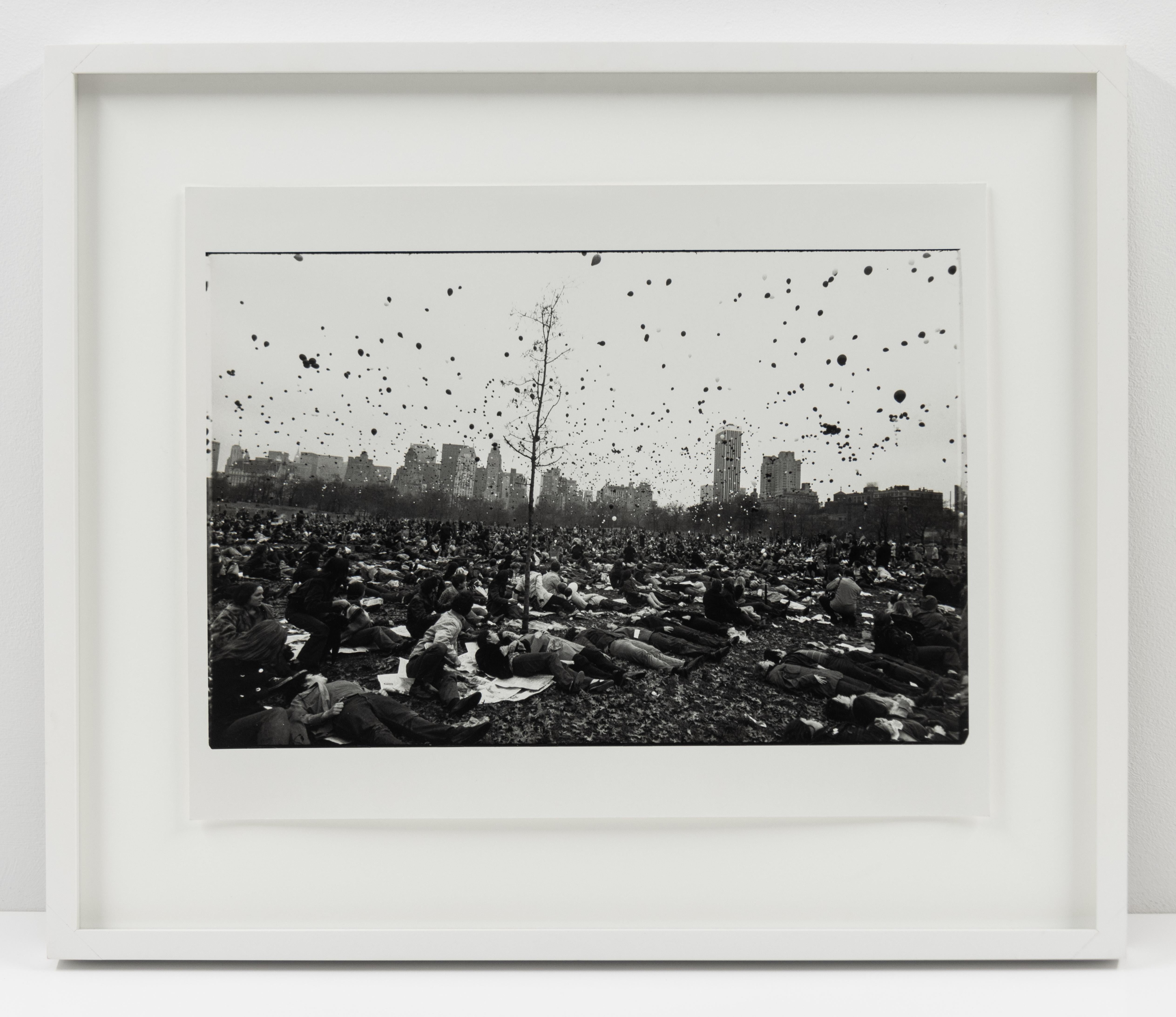 Peace Demonstration, Central Park, New York - Print by Garry Winogrand